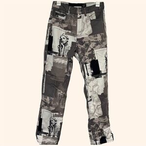 BDG Gray and Black Artsy Jeans